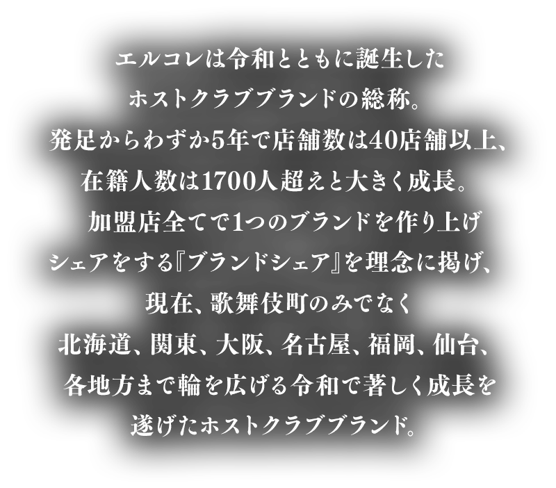 エルコレは令和とともに誕生した