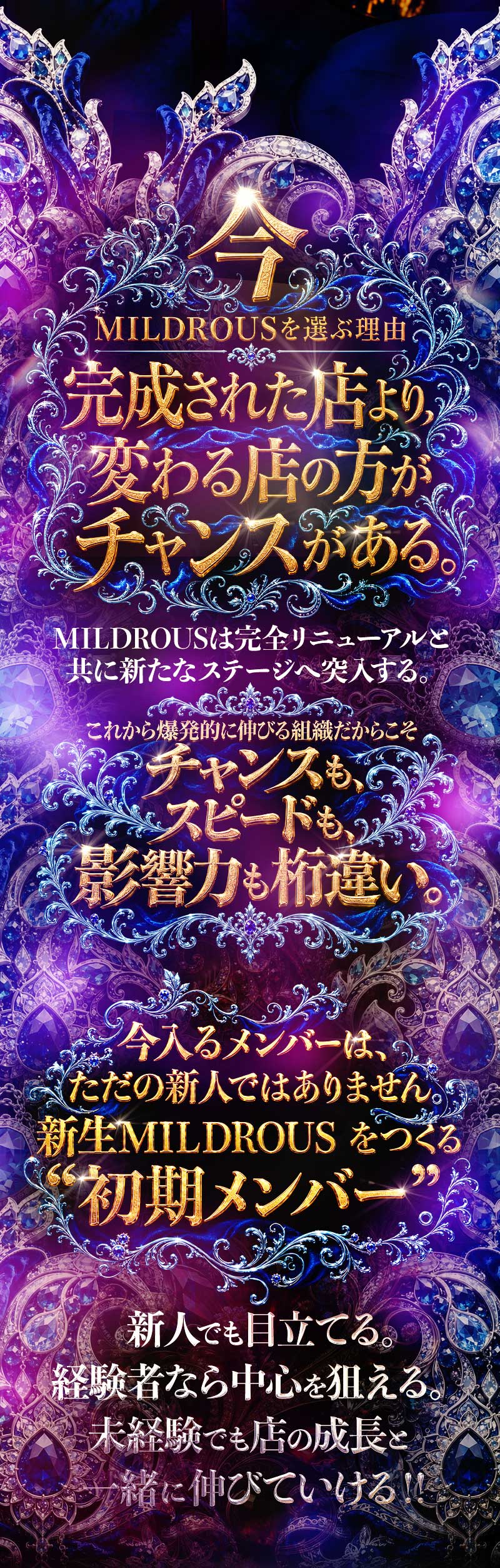 今MILDROUSを選ぶ理由